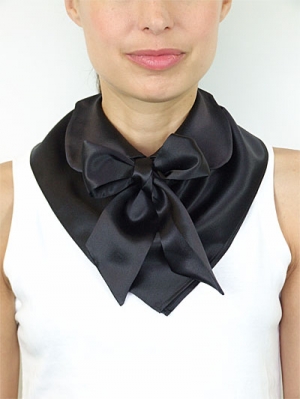 Collection archive pieces - accessories - Collar Bow Scarf, black ...